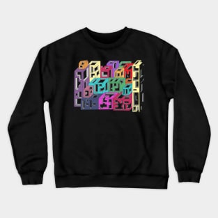 3D-Pattern Crewneck Sweatshirt